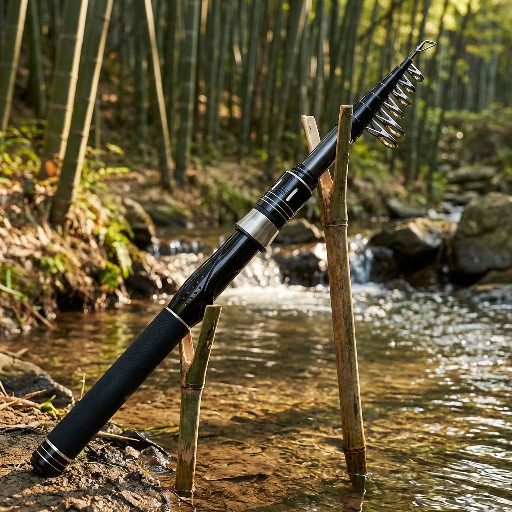 Joran Pancing Karbon Teleskopi - Fishing Rod Casting ulasan dan harga