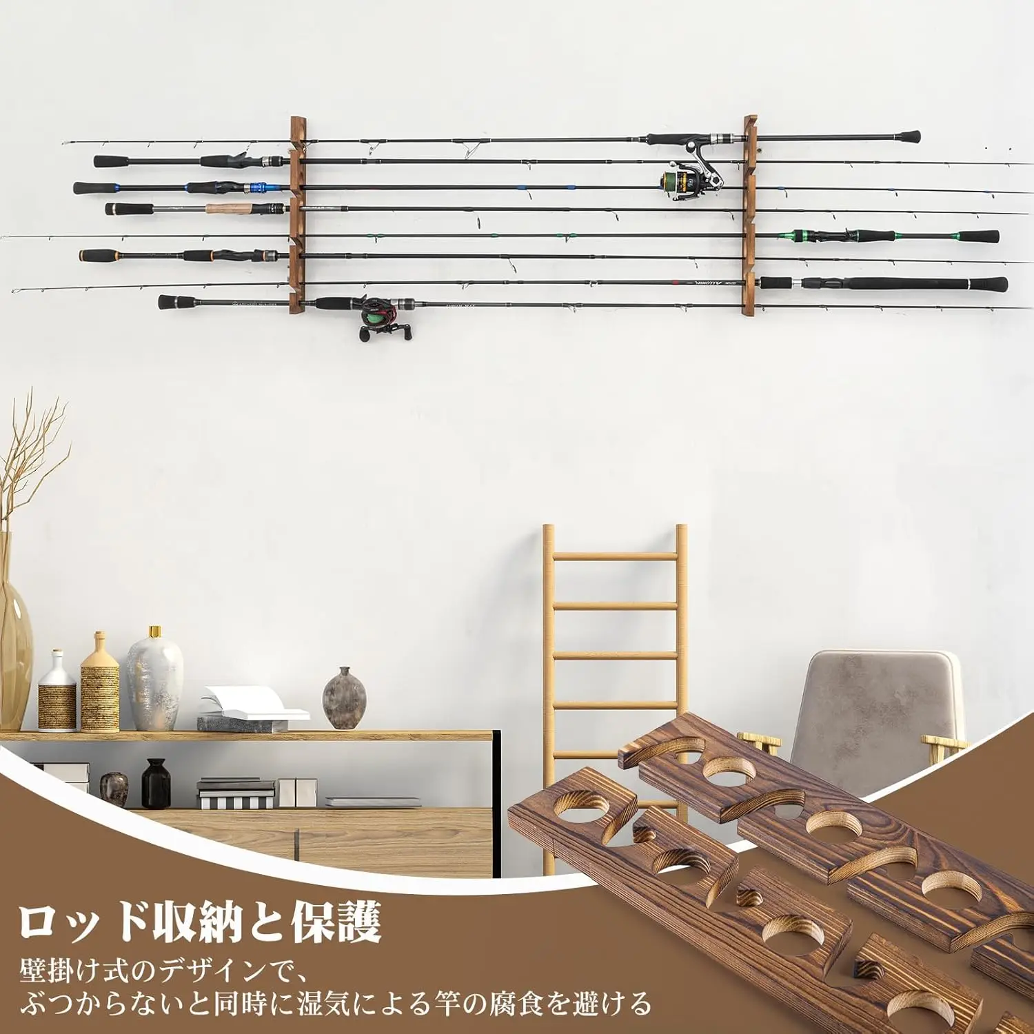 Rak Penyimpanan Joran Pancing  - Fishing Rod Rack ulasan dan harga