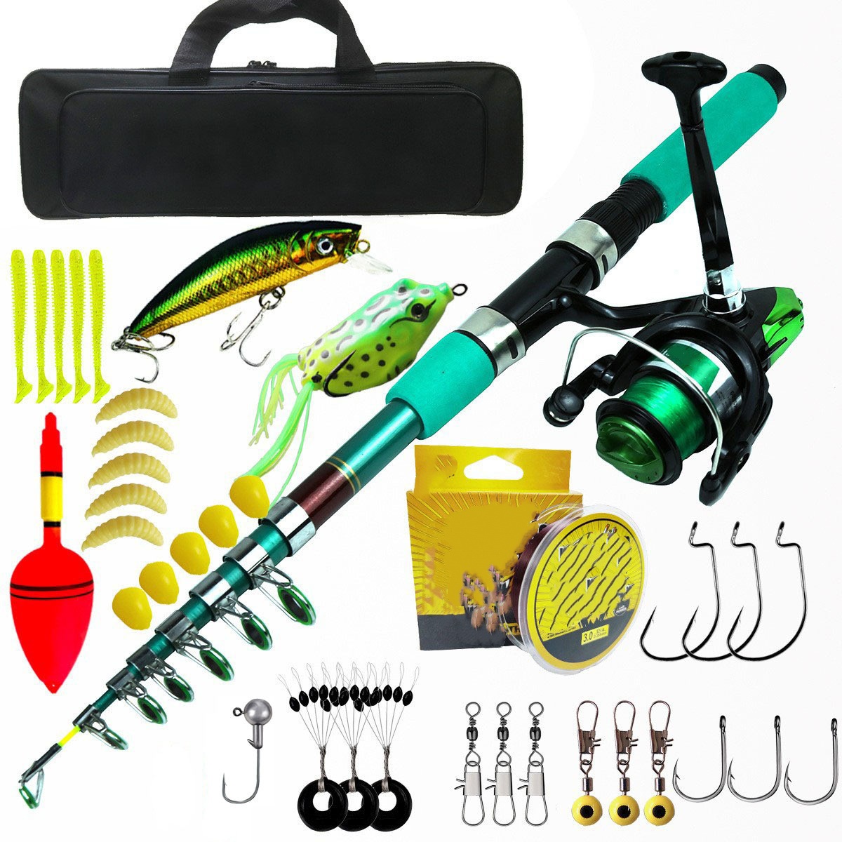 Kit Kombo Joran dan Reel Panci - Fishing Rod Telescopic ulasan dan harga